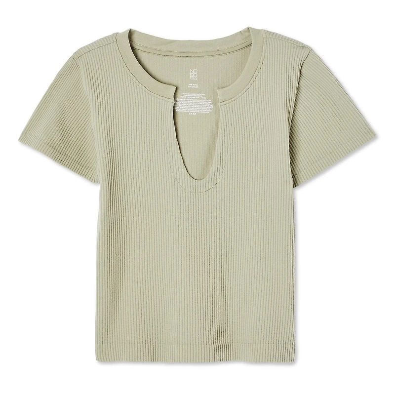 T-shirt henley No Boundaries pour femmes