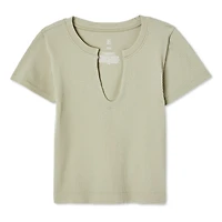 T-shirt henley No Boundaries pour femmes