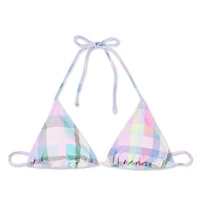 No Boundaries Women's String Bikini Top