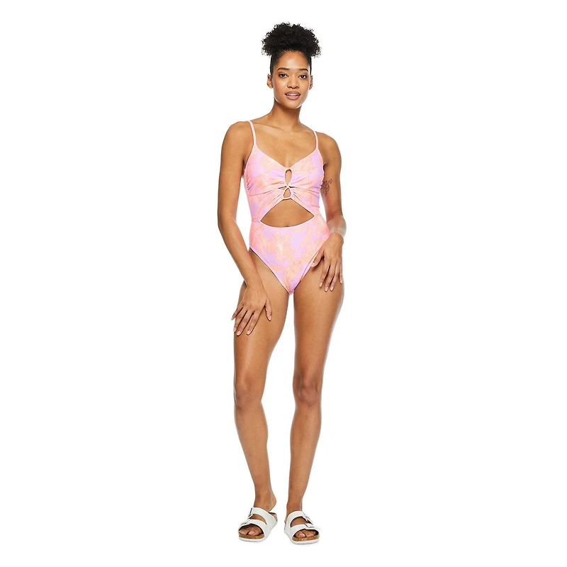 No Boundaries Women's Cut Out 1-Piece