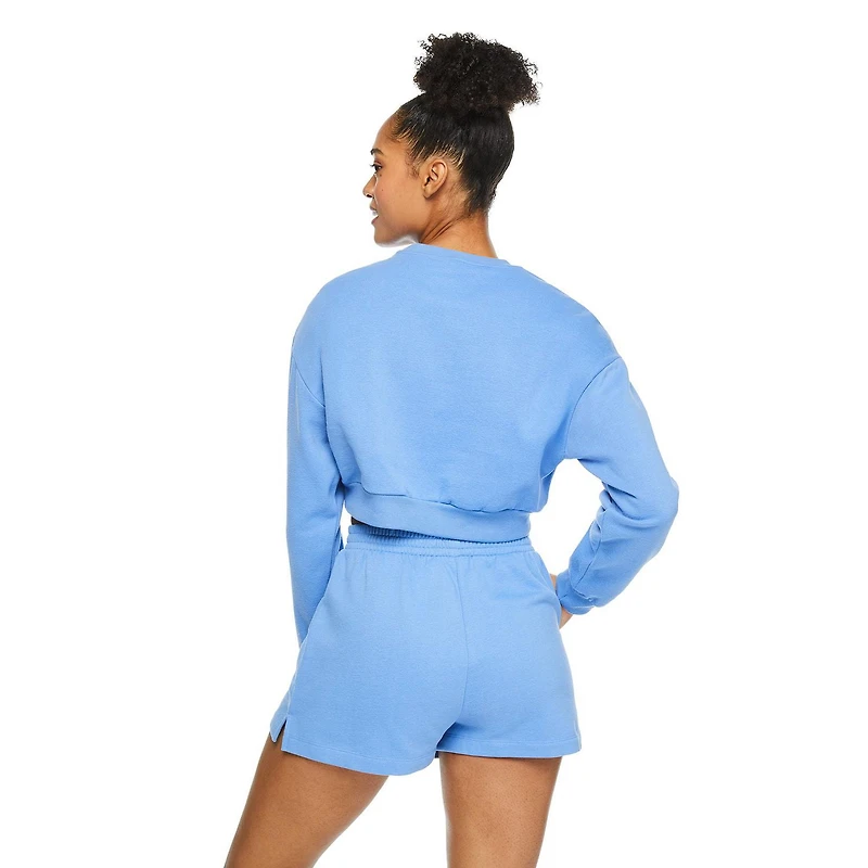 No Boundaries Women's Cropped Fleece Popover