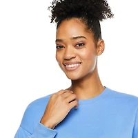 No Boundaries Women's Cropped Fleece Popover