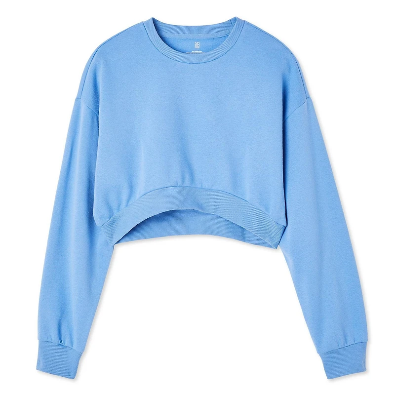 No Boundaries Women's Cropped Fleece Popover