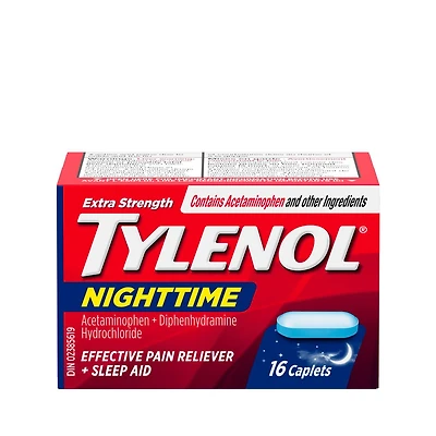 Tylenol Extra fort Nuit Analgésique et aide-sommeil 16 CH