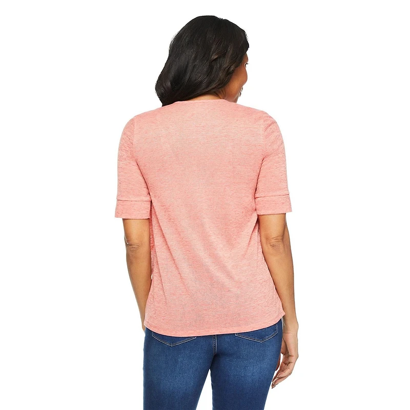 Iyla Women's Hacci Fooler Top, Sizes S-XXL