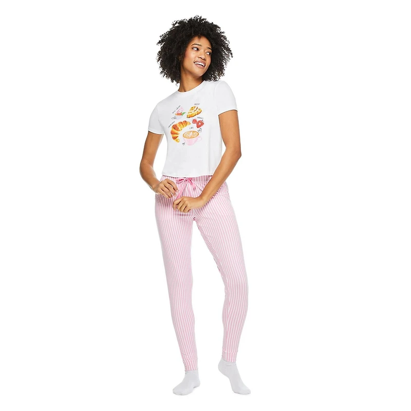 No Boundaries Women's Pajama 2-Piece Set