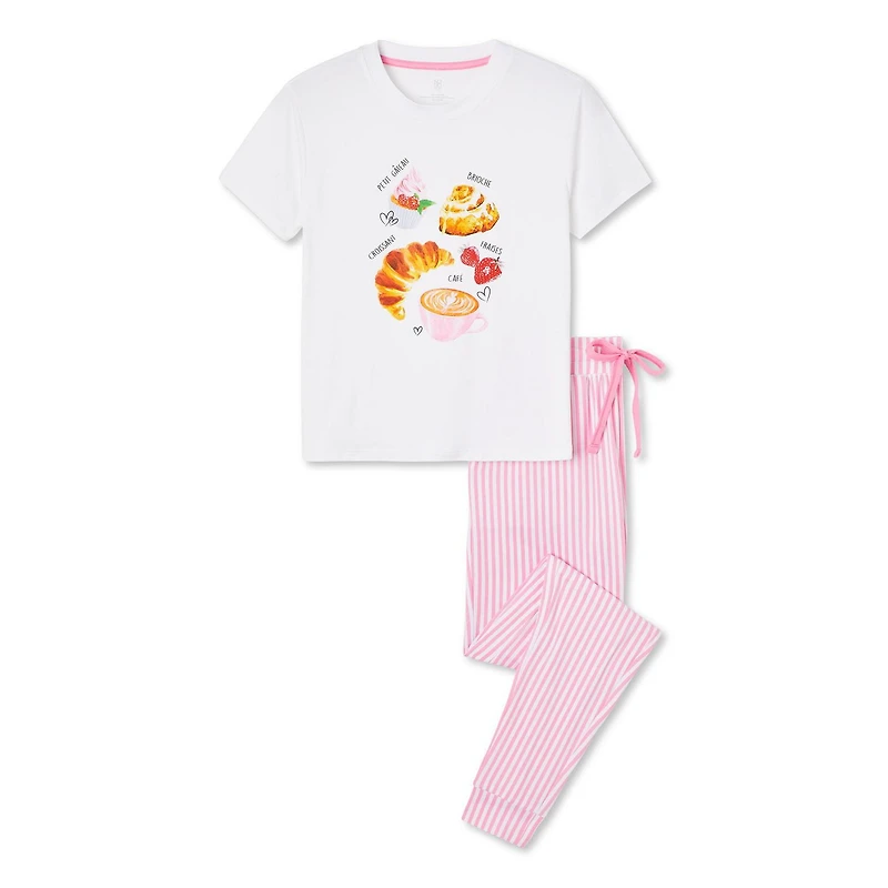 No Boundaries Women's Pajama 2-Piece Set
