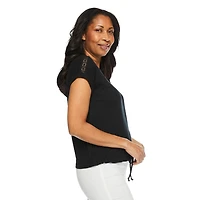 Haut à ceinture nouée Iyla pour femmes