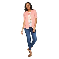 Iyla Women's Hacci Fooler Top, Sizes S-XXL