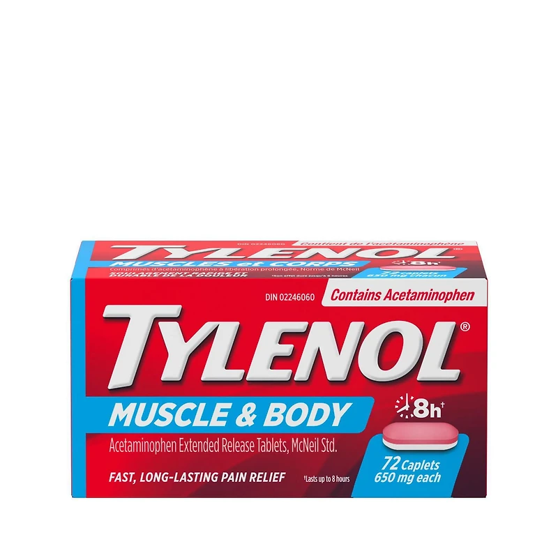 Tylenol Douleurs musculaires et courbatures 72 CH