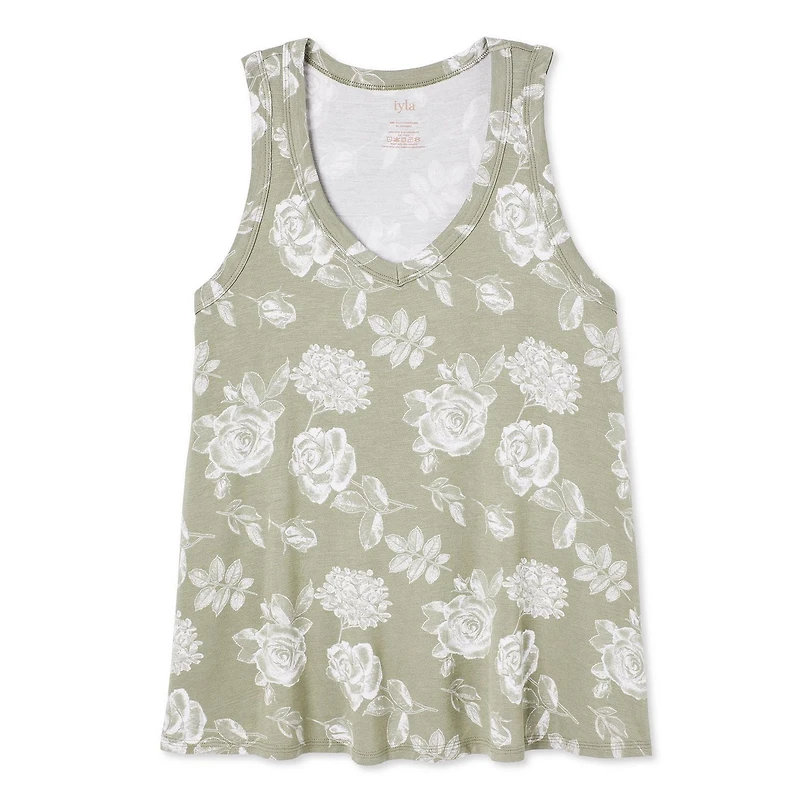 Iyla Women's Drapey V-Neckline Tank