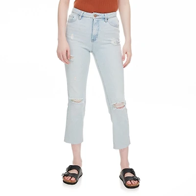 No Boundaries Women's Slim Crop Straight Pant