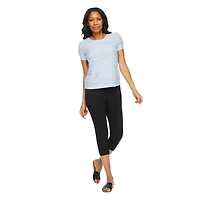 T-shirt à motif ondulé Iyla pour femmes Tailles P-TTG