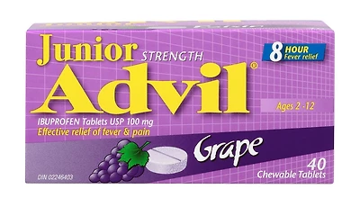 Comprimés À Croquer Advil Junior - Raisin (40) 40 comptes