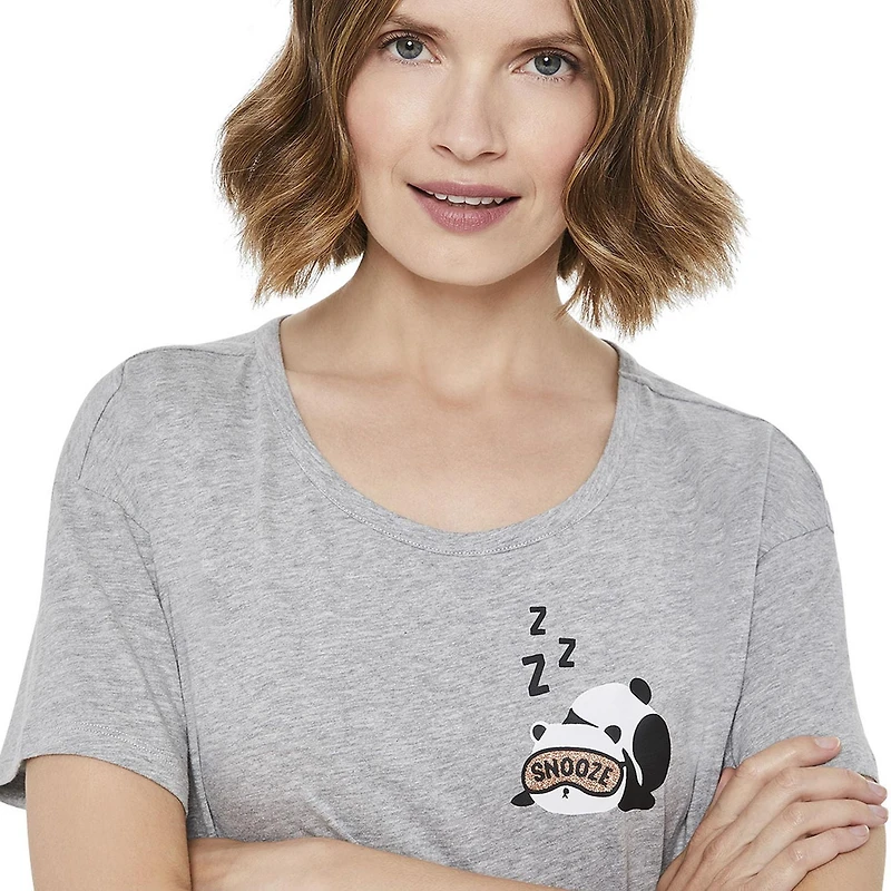 Chemise de nuit avec imprimé graphique George pour femmes