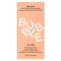 Bubble Skincare Deep Dive Masque Exfoliant AHA + PHA Masque Exfoliant aux AHA et PHA