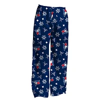 LMB Pantalons de nuit laid de Noël pour hommes des Blue Jays de Toronto - batons et neige