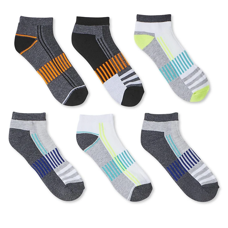 Lot de 6 paires de socquettes Athletic Works pour garçons