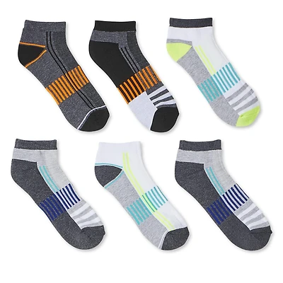 Lot de 6 paires de socquettes Athletic Works pour garçons