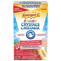 Emergen-C Crystals Junior On-The-Go Immune Support, Strawberry Flavour