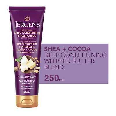 Mélange profondément revitalisant de beurres de karité + cacao de Jergens 250 mL