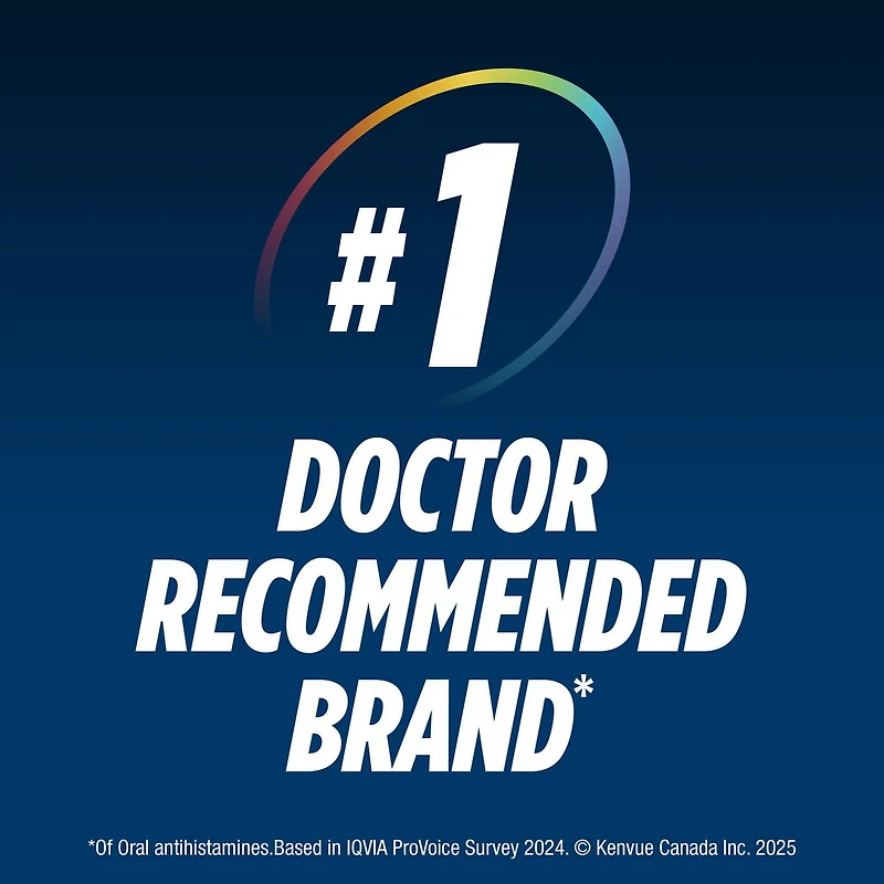 Reactine Extra Strength Antihistamine Tablets - 10mg Cetirizine Hydrochloride - 24 Hour Allergy Relief Medicine, 84 count