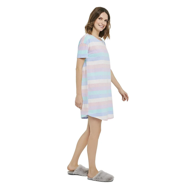 Chemise de nuit à manches courtes George pour femmes