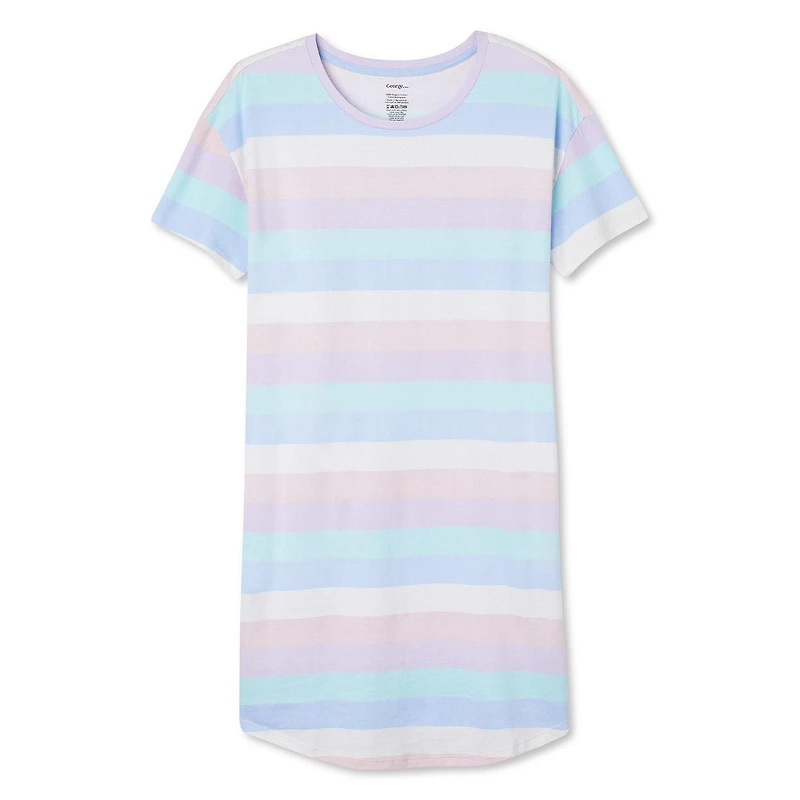 Chemise de nuit à manches courtes George pour femmes