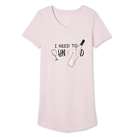 Chemise de nuit à encolure en V George pour femmes