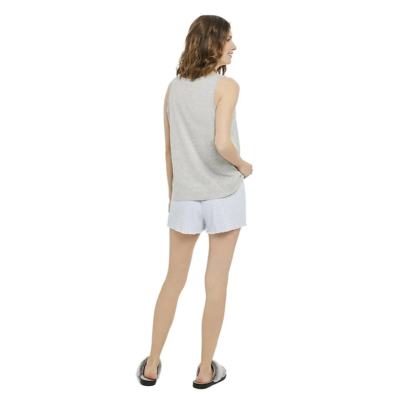 Ensemble 2 pièces avec débardeur et short en tissu côtelé George pour femmes