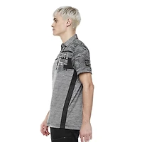 Polo manches courtes avec poche pour homme Dark Black