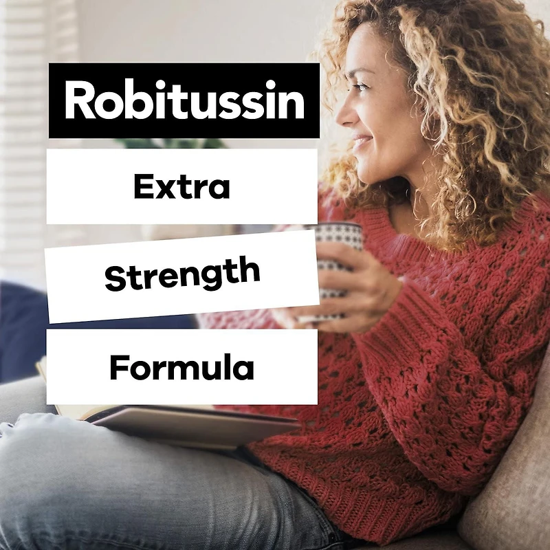 Sirop Robitussin Total Toux, rhume et grippe Extra fort Nuit, sans alcool, 240 ml 240 ml