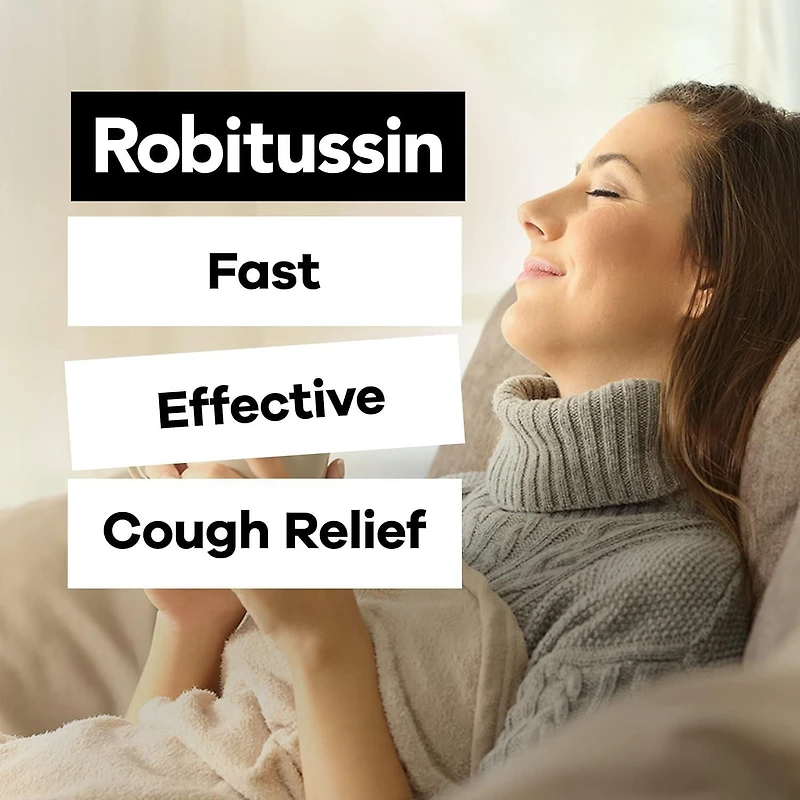 Sirop Robitussin Total Toux, rhume et grippe Extra fort Nuit, sans alcool, 240 ml 240 ml