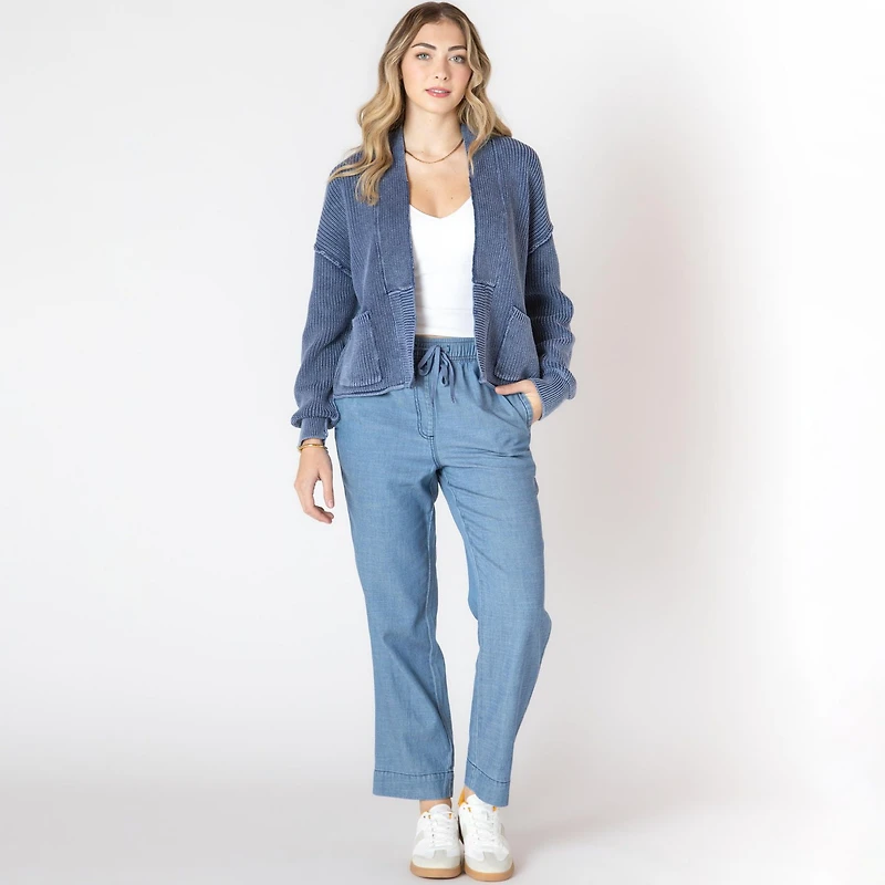 Devoted long sleeve loose fit knitted sweater
