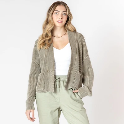 Devoted pull tricoté ample à manches longues