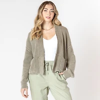 Devoted pull tricoté ample à manches longues