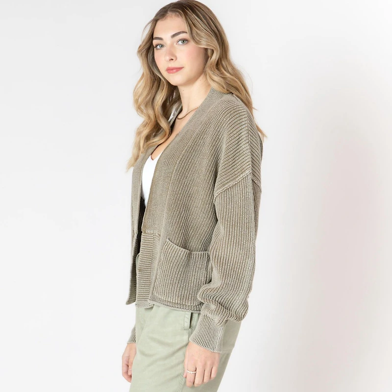 Devoted pull tricoté ample à manches longues