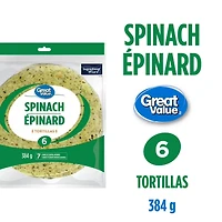 Great Value Large Spinach Tortillas