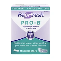 Supplément féminin probiotique Pro-B de RepHresh 30 gélules