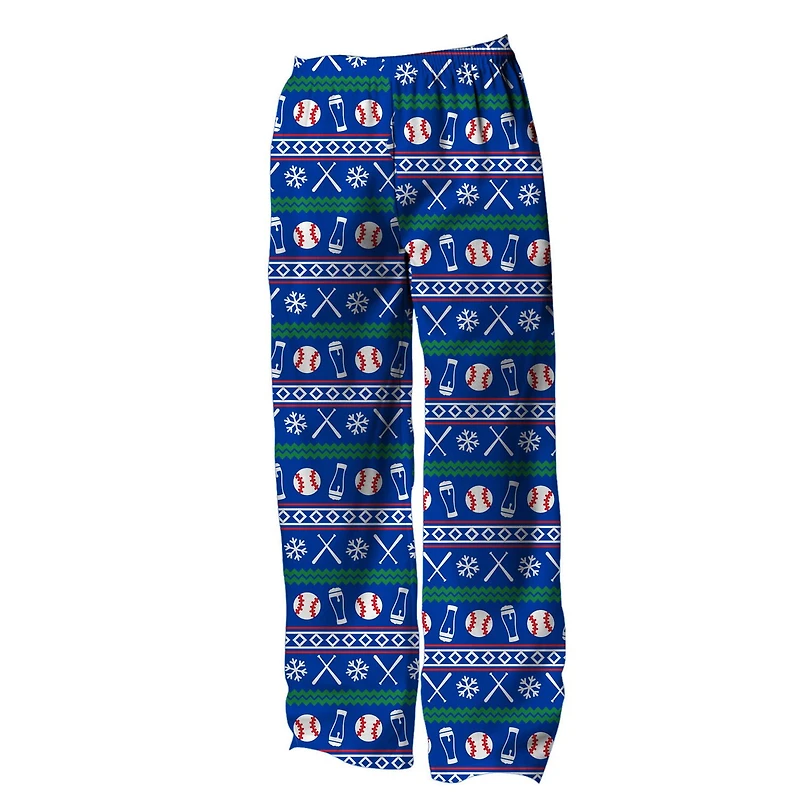 George Mens Ugly Christmas Sleep pants - Baseball Christmas