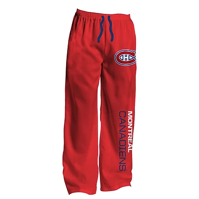 Pantalon de nuit ultra-confortable Microfleece pour hommes de la LNH Montréal - Hors-jeu