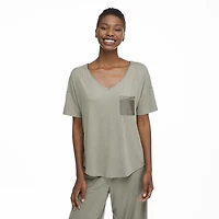 T-shirt de pyjama avec pochette George pour femmes