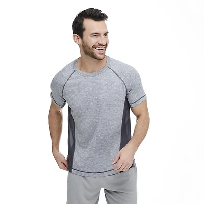 Athletic Works Men's Jacquard Performance Tee