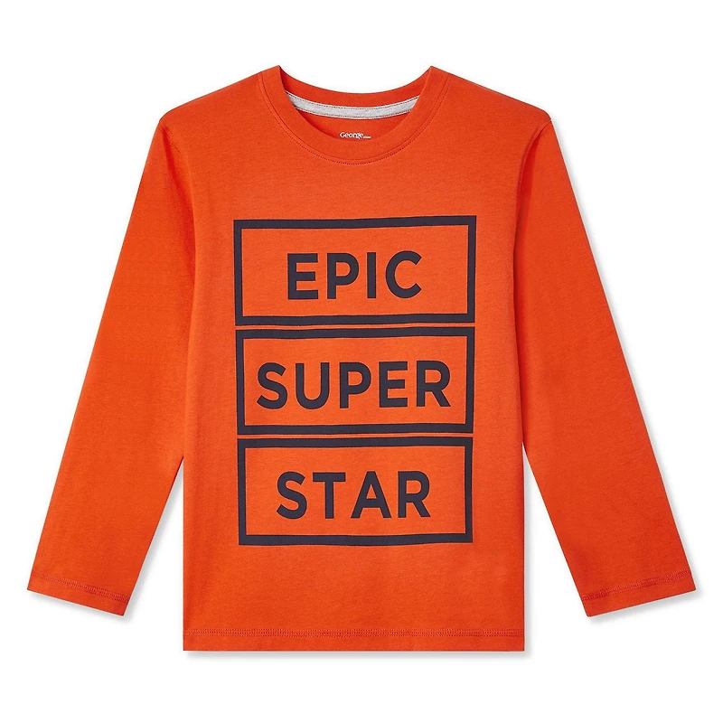 George Boys' Long Sleeve Graphic T-Shirt