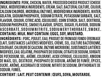 Saucisses fumées au fromage entièrement cuites de Great Value 900g