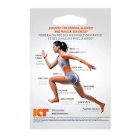 KT TAPE Original Beige Therapeutic Kinesiology Elastic Sports Tape, 20 Strips