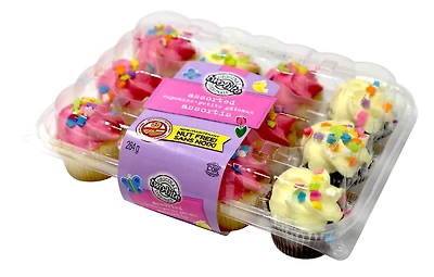 Mini petits gâteaux two-bite® assortis glacés au chocolat et à la vanille du printemps