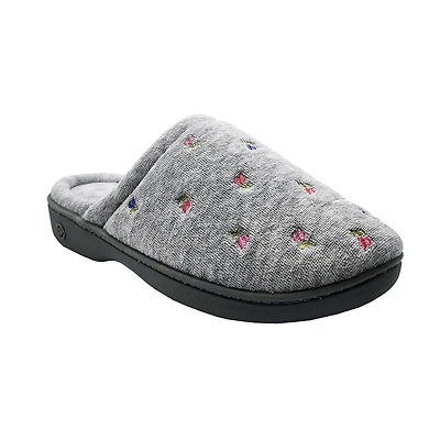 Isotoner® Women's Sasha Embroidered Terry Clog Slippers