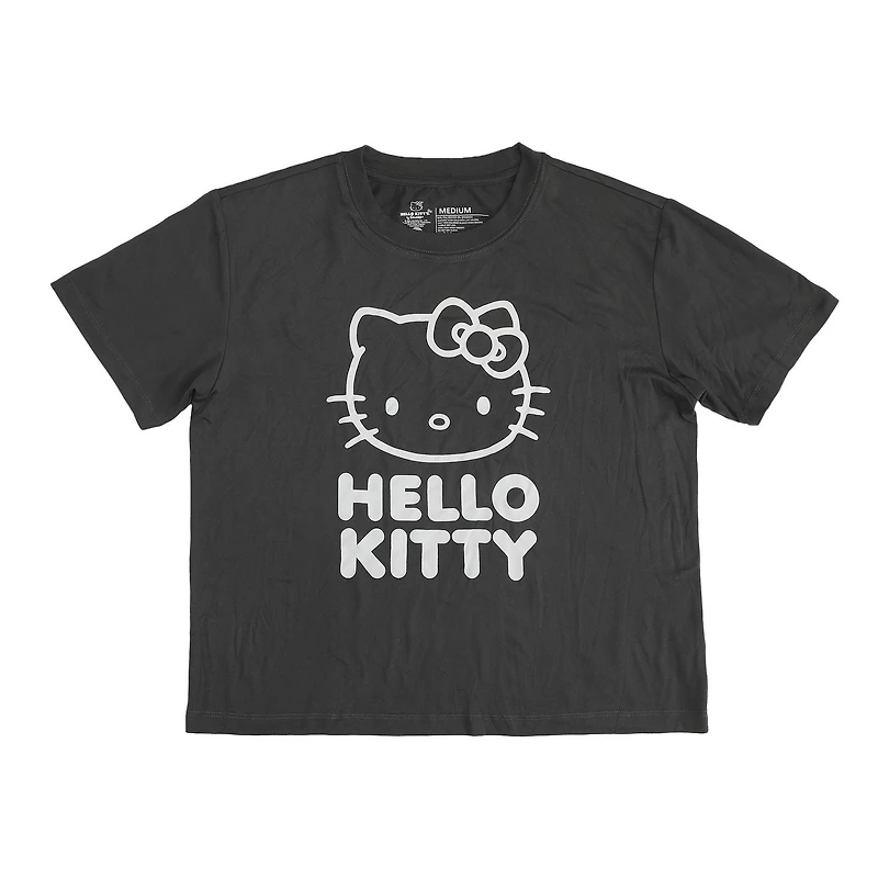 Women's Hello Kitty Pajama Set | Kitty Graphic Short Sleeve Top & Long Leg PJ Bottoms- Online Exclusive