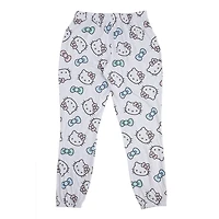Women's Hello Kitty Pajama Set | Kitty Graphic Short Sleeve Top & Long Leg PJ Bottoms- Online Exclusive